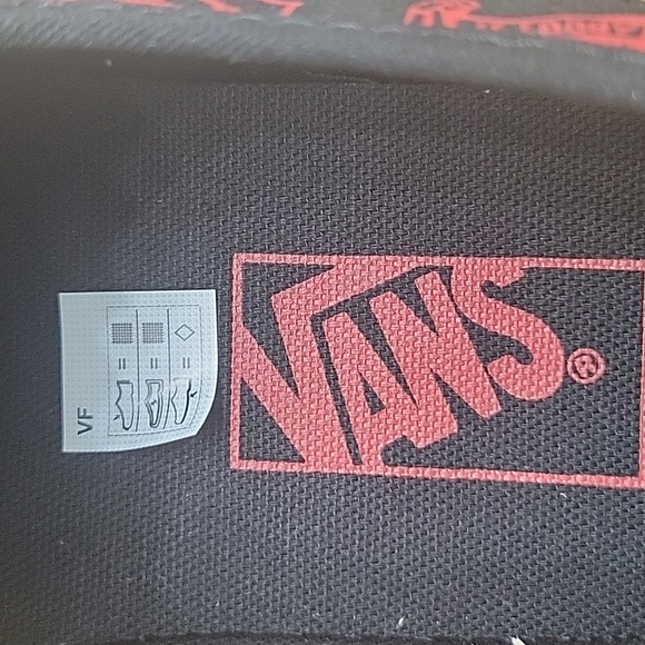 Vans  Black and Pink Patterned Sneakers - Picture 10 of 11